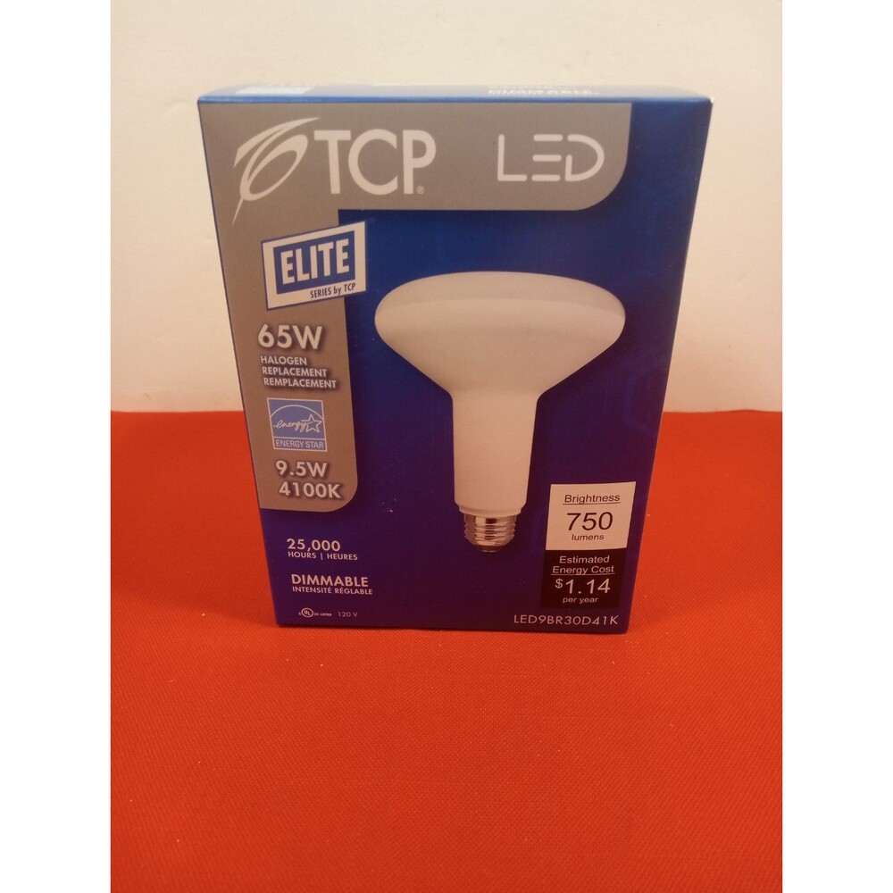 TCP LED9BR30D41K 9.5 W 120V 4100K 750L BR30 LED Dimmable